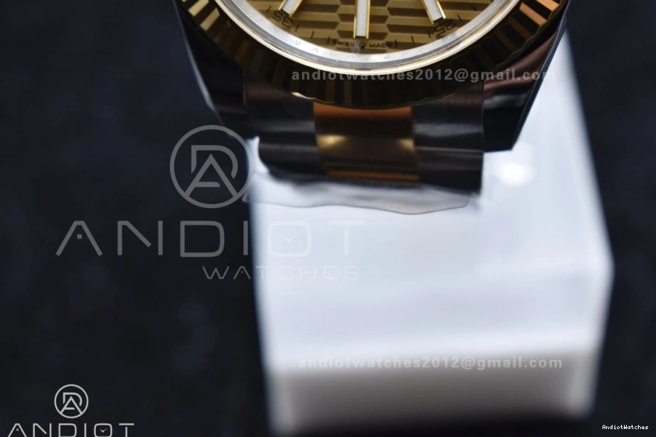 DateJust Dial Edition 608 SS 41 Oyster 904L YG 126333 YG Textured on 1:1 Clean Best Sleek Bracelet VR Steel 1223